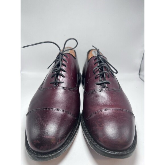 ALLEN EDMONDS Men’s 8 Park Avenue Cap Toe Oxford Merlot Burgundy USA 5875